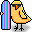 surfer birdie icon